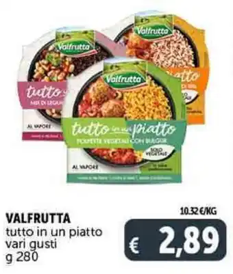 Deco Supermercati VALFRUTTA tutto in un piatto g 280 offerta
