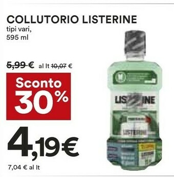 Coop Listerine Collutorio offerta