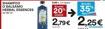Coop Herbal essences H Shampoo O Balsamo offerta