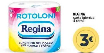 Deco Supermercati REGINA carta igienica 4 rotoli offerta