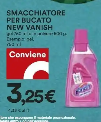 Coop Vanish Smacchiatore Per Bucato New offerta