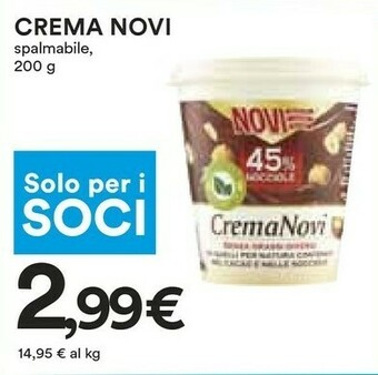 Coop Novi Crema al cioccolato offerta