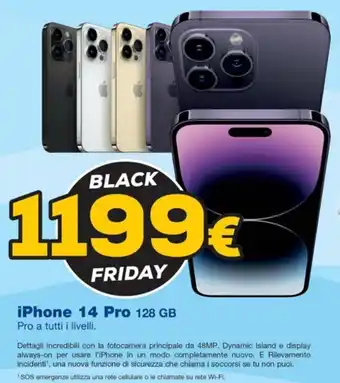 Euronics iPhone 14 Pro 128 GB Pro offerta