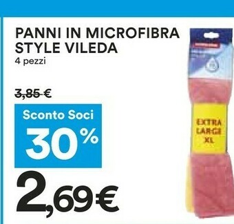 Coop Vileda Panni In Microfibra offerta