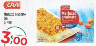 Crai Merluzzo Gratinato Crai gr 400 offerta