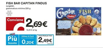Coop Findus Fish Bar Capitan offerta