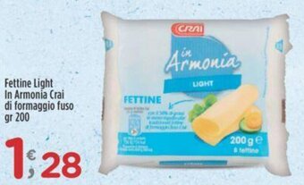 Crai Fettine Light In Armonia Crai di formaggio fuso gr 200 offerta