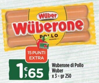 Crai Wuberone di Pollo Wuber x 3-gr 250 offerta