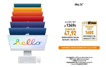 Unieuro iMac 24" offerta
