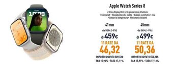 Unieuro Apple Watch Series 8 41mm offerta