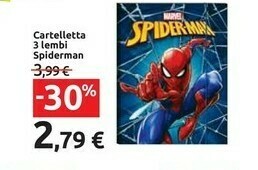 Cartelletta 3 Lembi Spiderman