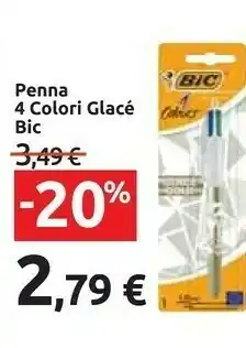 Carrefour Market Bic Penne 4 Colori Glace offerta