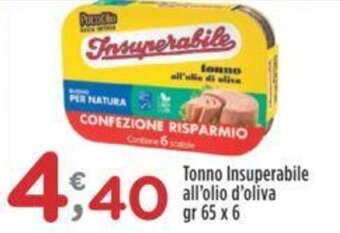 Crai Tonno Insuperabile all'olio d'oliva gr 65 x 6 offerta