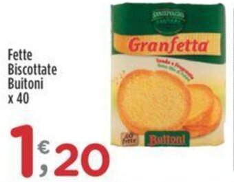 Crai Fette Biscottate Buitoni x 40 offerta