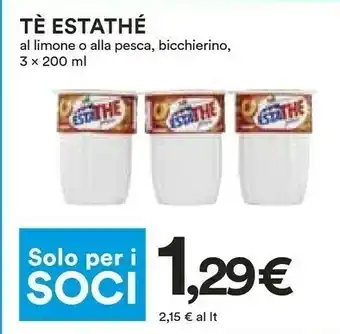 Coop EstaThé - The Nero Pesca offerta
