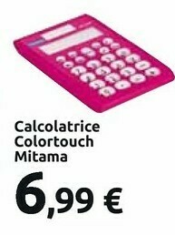 Carrefour Market Mitama Calcolatrice Colortouch offerta