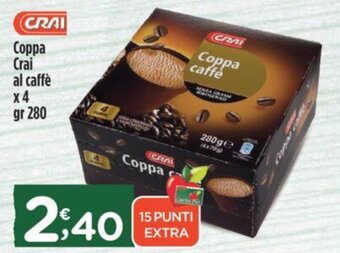 Crai Coppa Crai al caffè x4 gr 280 offerta