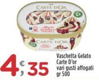 Crai Vaschetta Gelato Carte D'or vari gusti affogati gr 500 offerta