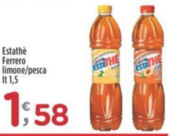 Crai Estathè Ferrero limone/pesca It 1,5 offerta