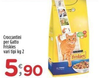 Croccantini per Gatto Friskies vari tipi kg 2