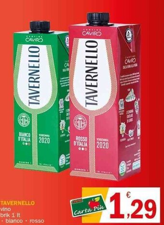Crai TAVERNELLO vino brik 1 It offerta