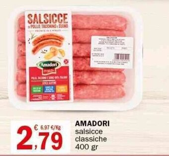 Crai AMADORI salsicce classiche 400 gr offerta