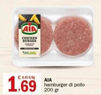Crai AIA hamburger di pollo 200 gr offerta