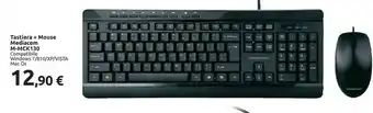 Carrefour Mediacom Tastiera + Mouse M-mck130 offerta