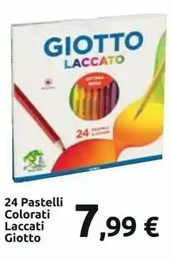 Carrefour Market Giotto 24 Pastelli Colorati Laccati offerta