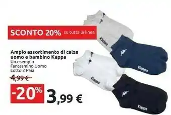 Carrefour Market Kappa Ampio Assortimento Di Calze Uomo E Bambino offerta