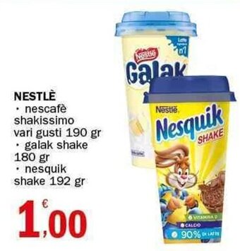 Crai NESTLÈ nescafè shakissimo vari gusti 190 gr offerta