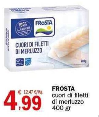 Crai FROSTA cuori di filetti di merluzzo 400 gr offerta
