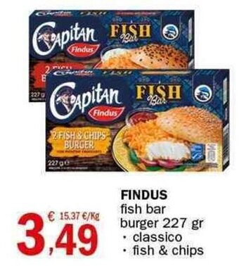 Crai FINDUS fish bar burger 227 gr offerta