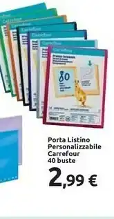 Carrefour Carrefour Porta Listino Personalizzabile offerta