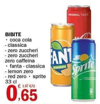 Crai BIBITE coca cola 33 cl offerta