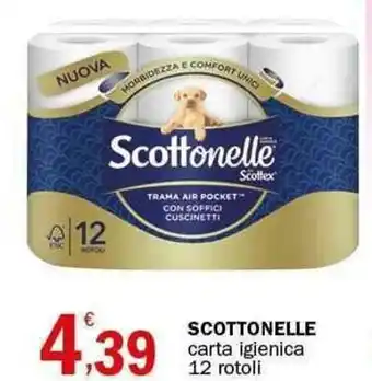 Crai SCOTTONELLE carta igienica 12 rotoli offerta