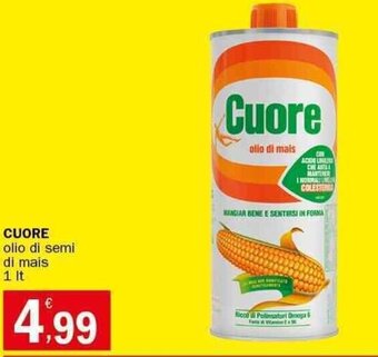 Crai CUORE olio di semi di mais 1 It offerta