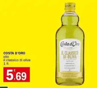 Crai COSTA D'ORO olio il classico di oliva 1 It offerta