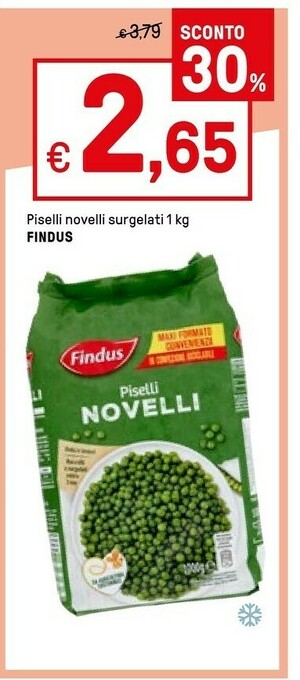 Iper La Grande Findus Piselli Novelli 1000 G(ml) offerta