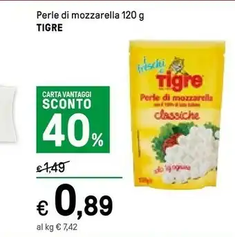 Iper La Grande Perle Tigre Di Mozzarella offerta