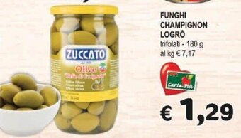 Crai FUNGHI CHAMPIGNON LOGRO trifolati - 180 g offerta
