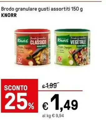 Iper La Grande Knorr Brodo Granulare Ricco 150 G(ml) offerta