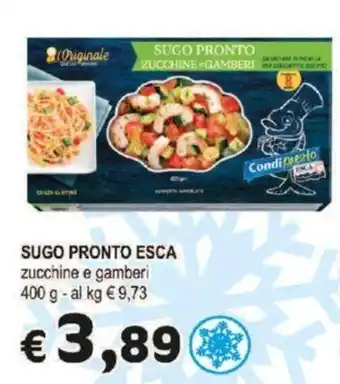 Crai SUGO PRONTO ESCA zucchine e gamberi 400 g offerta