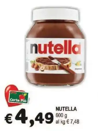 Crai NUTELLA 600 g offerta