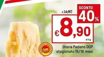 Iper La Grande Grana Padano Dop Stagionato 15/ 16 Mesi offerta