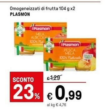 Iper La Grande Plasmon Omogeneizzati Di Frutta offerta