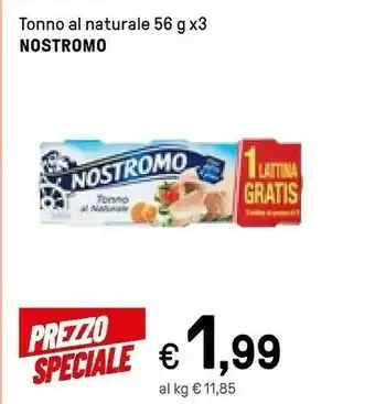 Iper La Grande Nostromo Tonno Al Naturale 56 G(ml) offerta