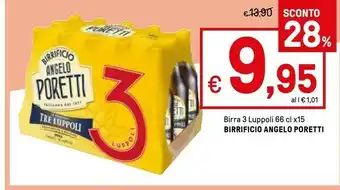 Iper La Grande Birrificio Angelo Poretti - Treluppoli 660 G(ml) offerta