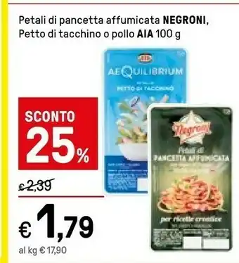 Iper La Grande Negroni Pancetta Affumicata A Cubetti offerta
