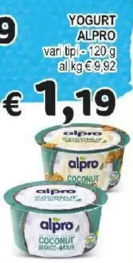 Crai YOGURT ALPRO vari tipi-120 g offerta